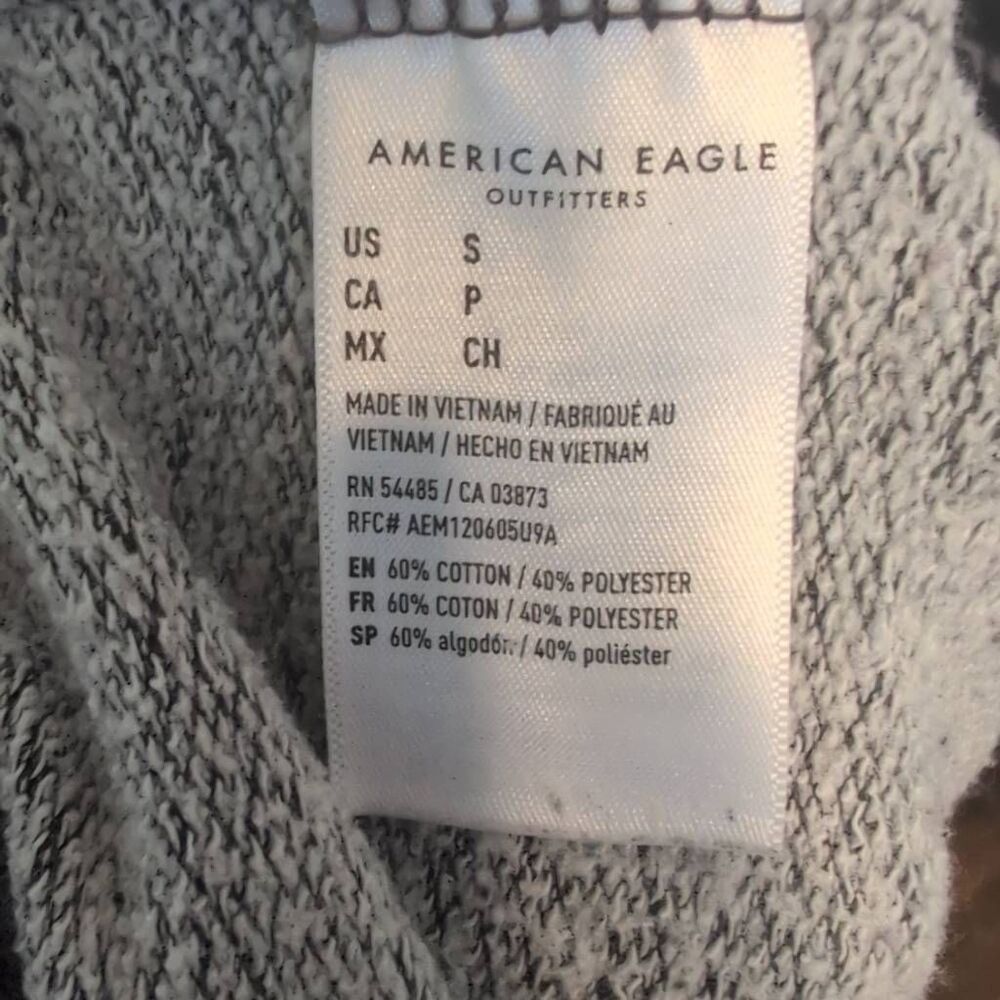 Aerie American Eagle Size S Charcoal Gray Sweatpants Sweats - Picture 7 of 7